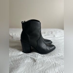 Express Black Booties Size 6.5